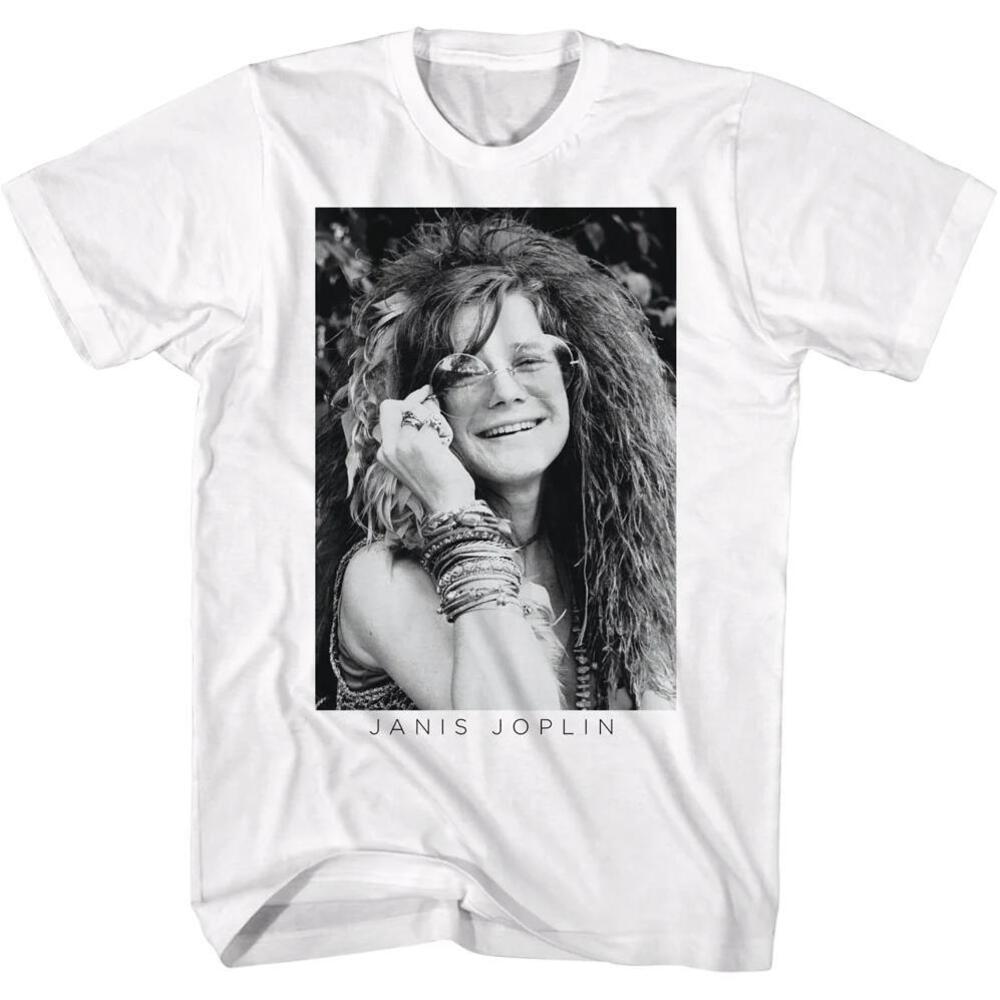 Black And White Photo Janis Joplin Tshirt